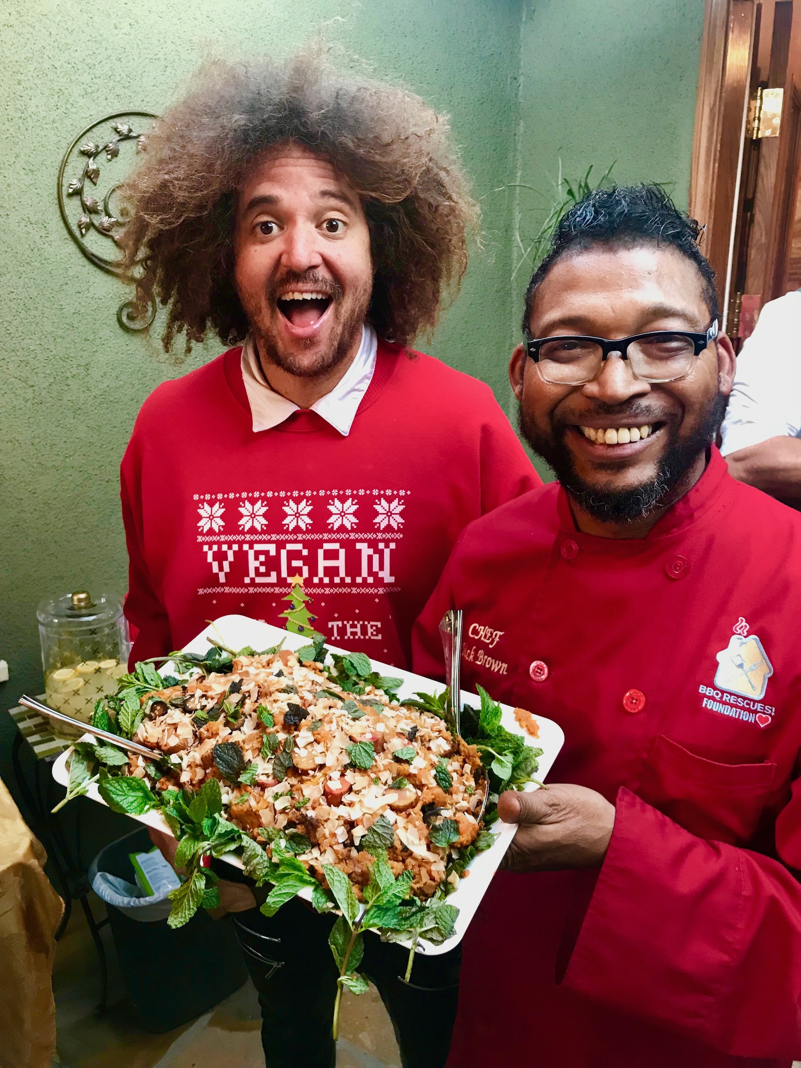 #ChefMickBrownRedfoo #Redfoo #VeganBBQ