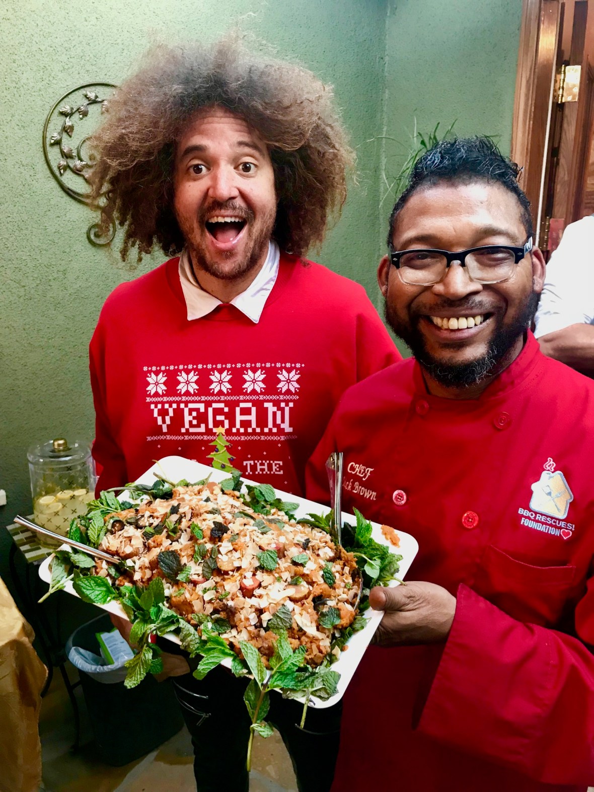 #ChefMickBrownRedfoo #Redfoo #VeganBBQ